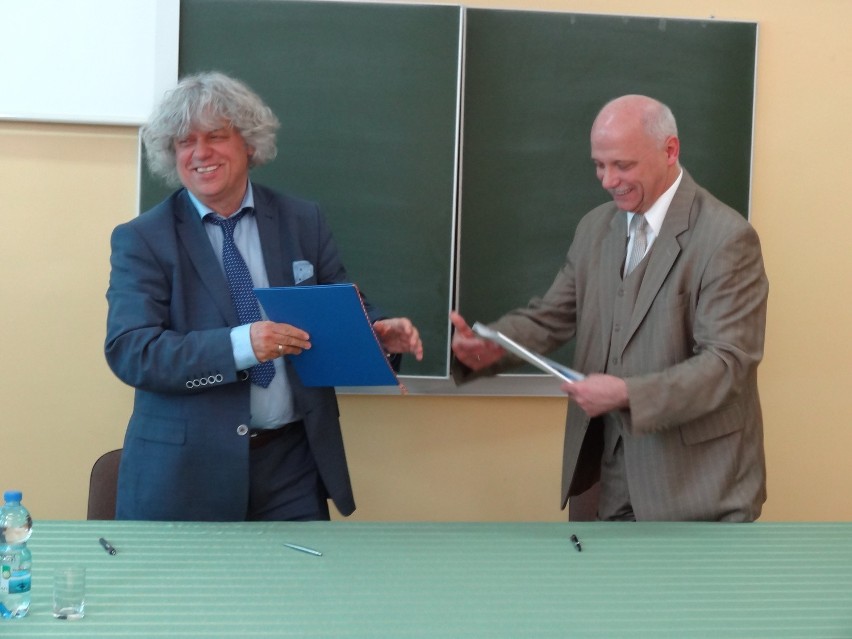 We wtorek prof. Zbyszko Melosik (z lewej) i Grzegorz...