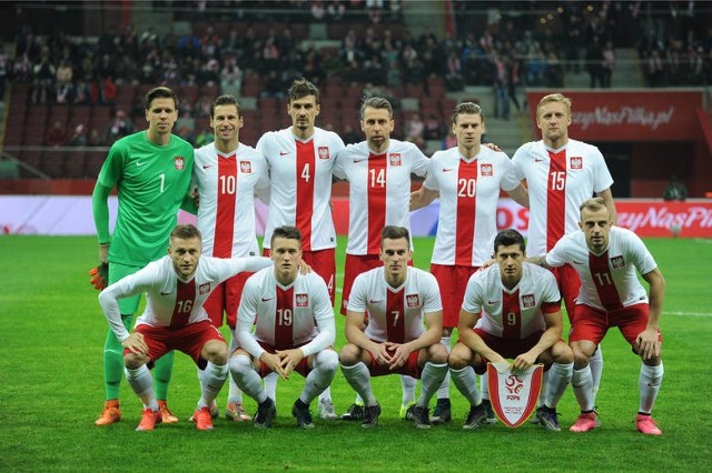 Reprezentacja Polski przed towarzyskim meczem z Islandią.