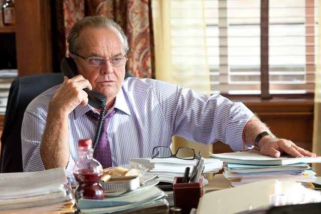 Jack Nicholson w filmie "Skąd wiesz?" Jamesa L. Brooksa z 2010 roku. Jest to dotychczas ostatni film, w jakim zagrał Nicholson.
