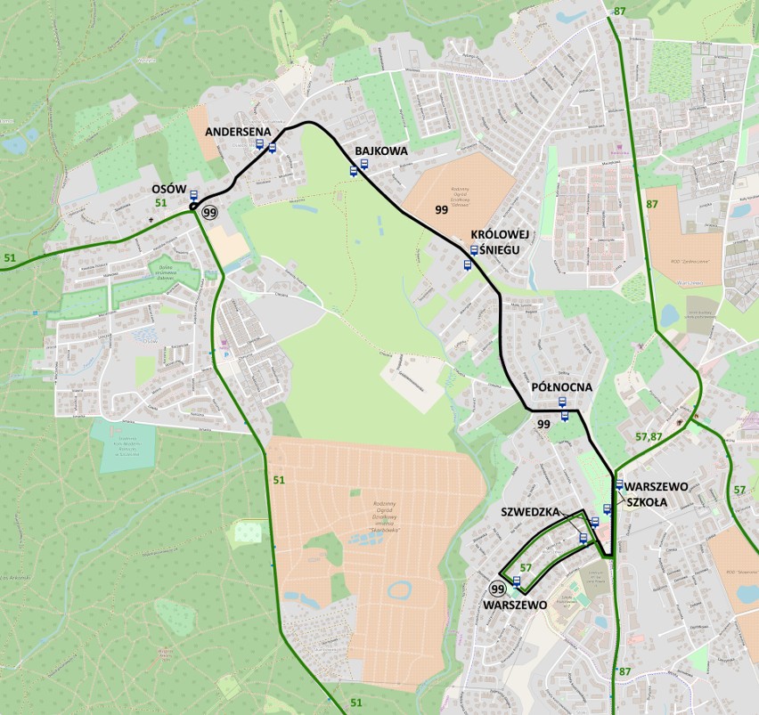 Transport na żądanie w Podjuchach, Gumieńcach, Osowie i Warszewie [MAPY]