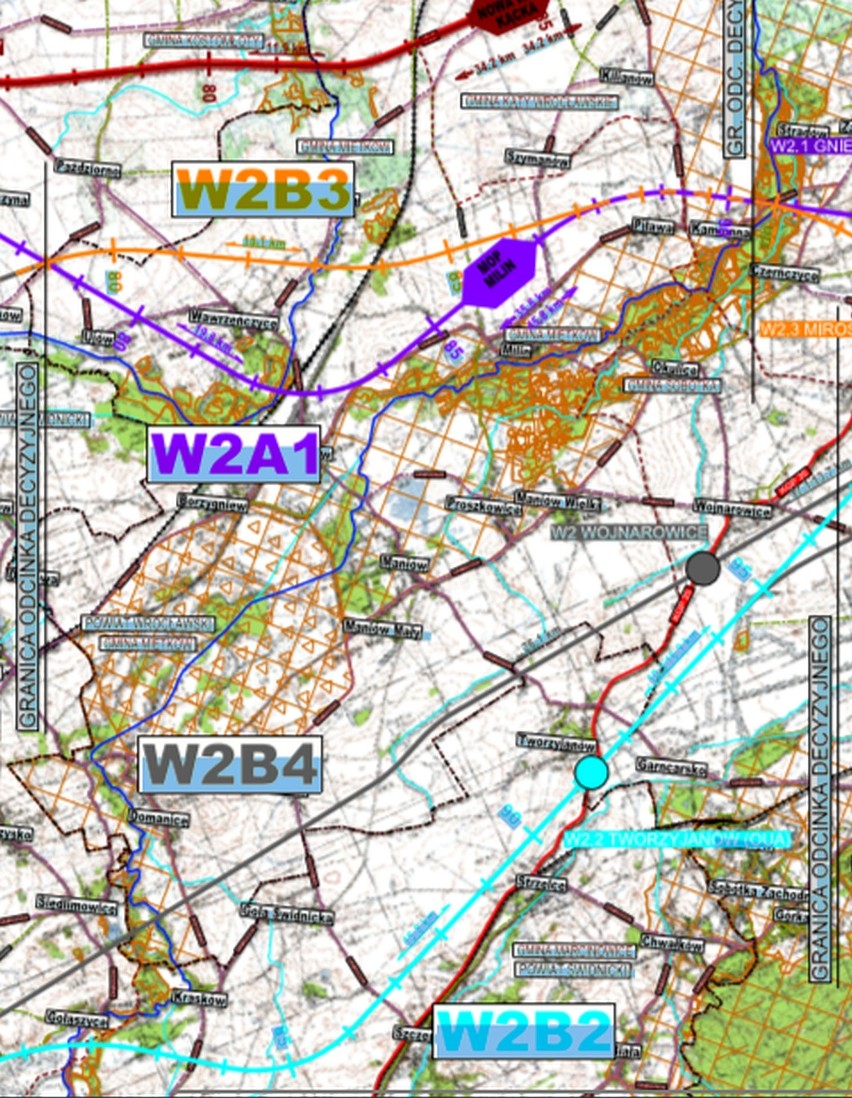 Rozbudowa autostrady A4. Te warianty trasy Wrocław - Legnica - Krzyżowa analizują (ZOBACZ MAPY)