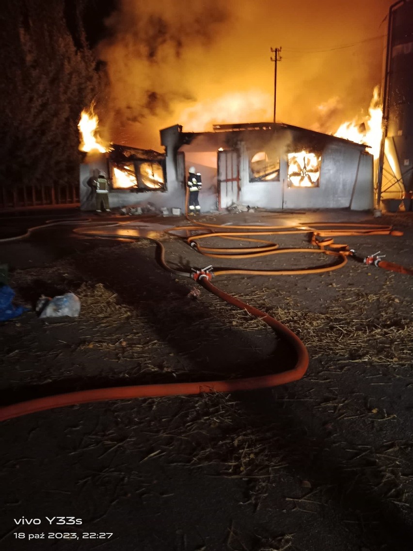W Drohiczynie spłonęły kurniki. Ponad 40 strażaków brało udział w akcji