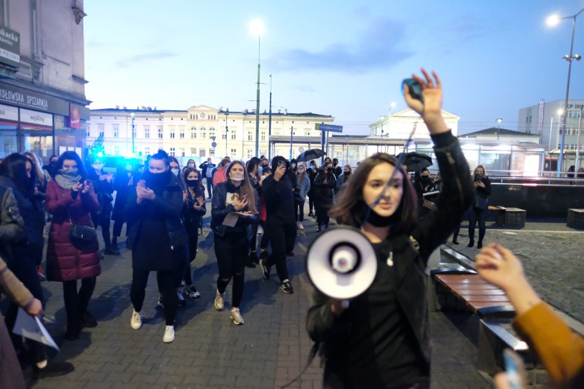 Sobotni protest kobiet w Sosnowcu....
