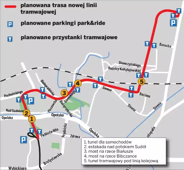 Tak ma przebiegać linia tramwajowa na Górkę Narodową. Budowa rozpocznie się za 16 miesięcy