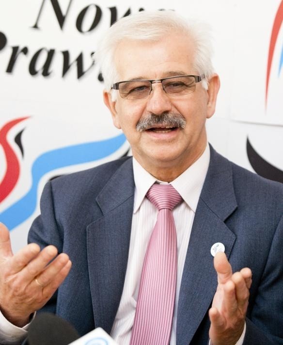 Ryszard Bogusz, kandydat KNP na prezydenta Słupska. 