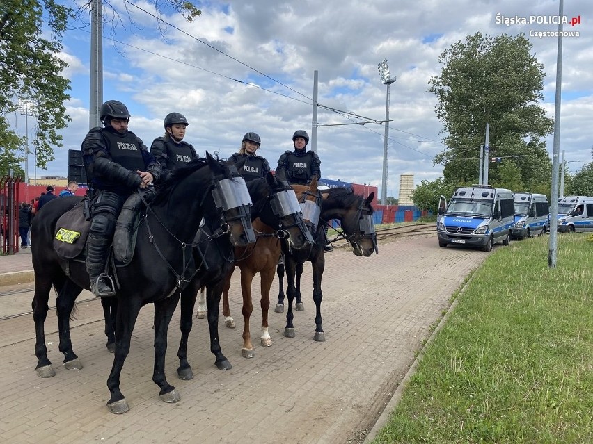 Policjanci podsumowali sobotnią fetę Rakowa Częstochowa