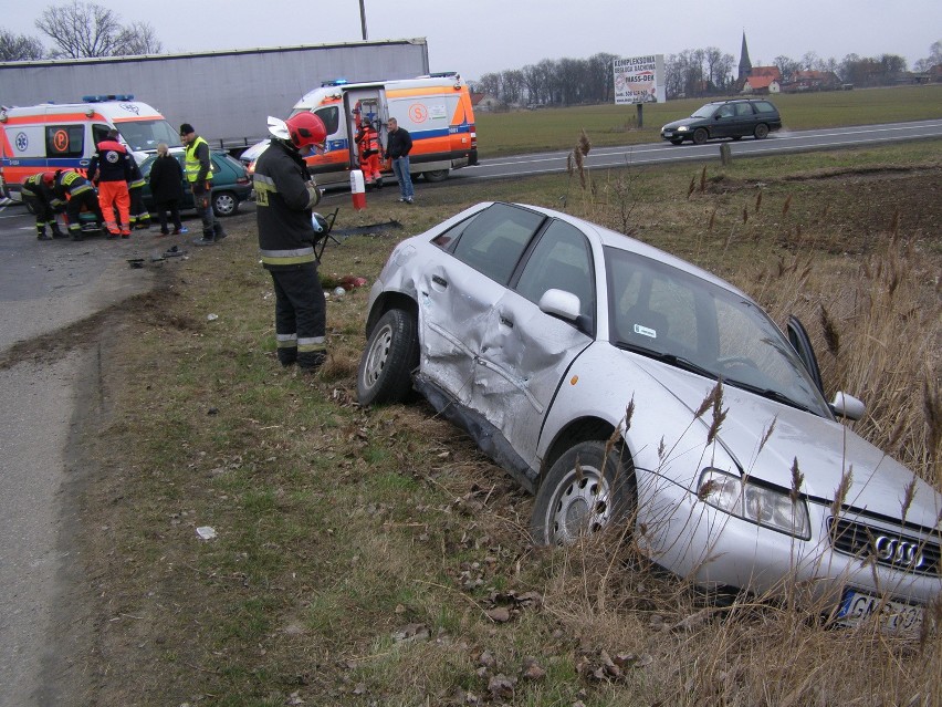 Wypadek w Kończewicach na "berlince"