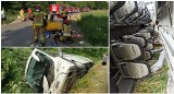 Wypadek autokaru w Ścinawce Górnej niedaleko Kłodzka, 11 osób zostało rannych [FILM, ZDJĘCIA]