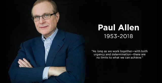 Paul Allen zmarł 15 października. Miał 65 lat.