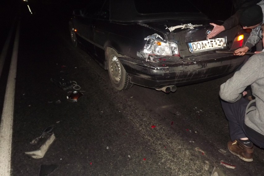 Wypadek na drodze Jelcz-Laskowice - Oława