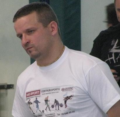 Prezes ostrołęckiego klubu UKS Gladiator Wojciech Dudkowski.