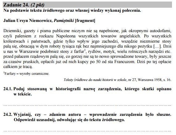 Stara matura 2016: HISTORIA podstawa [ODPOWIEDZI, ARKUSZ CKE]