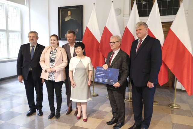 Uroczyste wręczenie dotacji na inwestycje w ramach Polskiego Ładu, Ratusz 13 czerwca 2022 r.