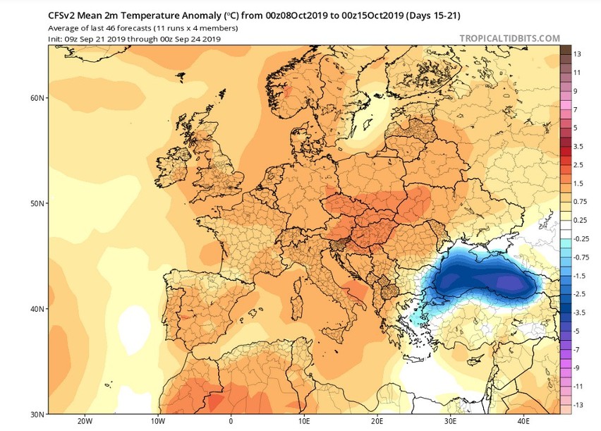 Pogoda na październik 2019: długoterminowa prognoza pogody. Czeka nas śnieg i mróz na horyzoncie? Koniec złotej, polskiej jesieni?