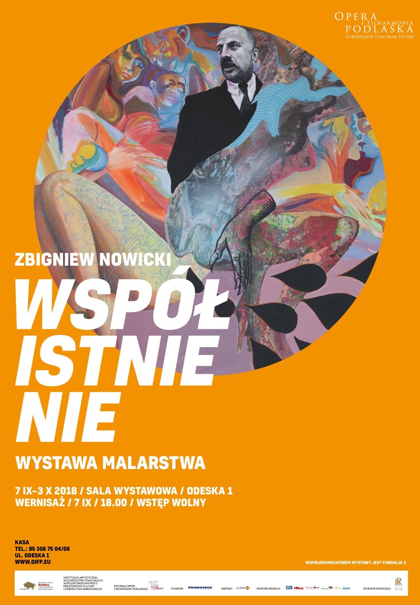 Plakat promujący wystawę Współistnienie