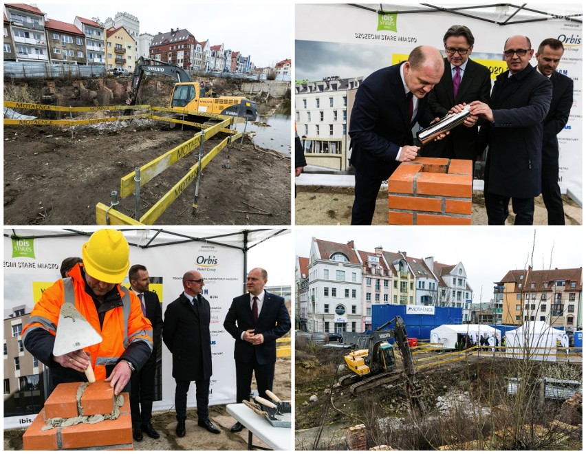 Wmurowano kamień węgielny. Hotel ibis Styles Szczecin Stare Miasto będzie gotowy w 2020 [ZDJĘCIA]