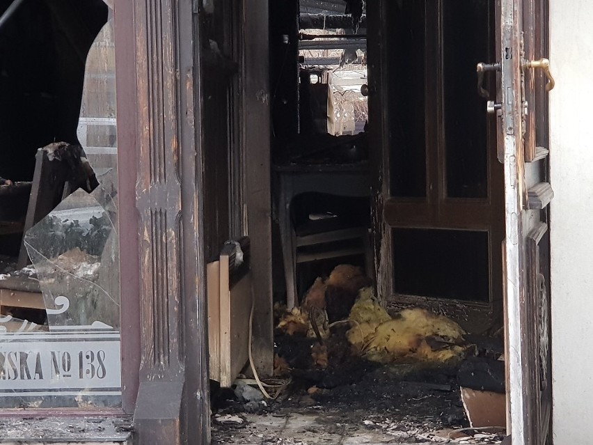 Pożar w restauracji Weranda przy Szosie Chełmińskiej