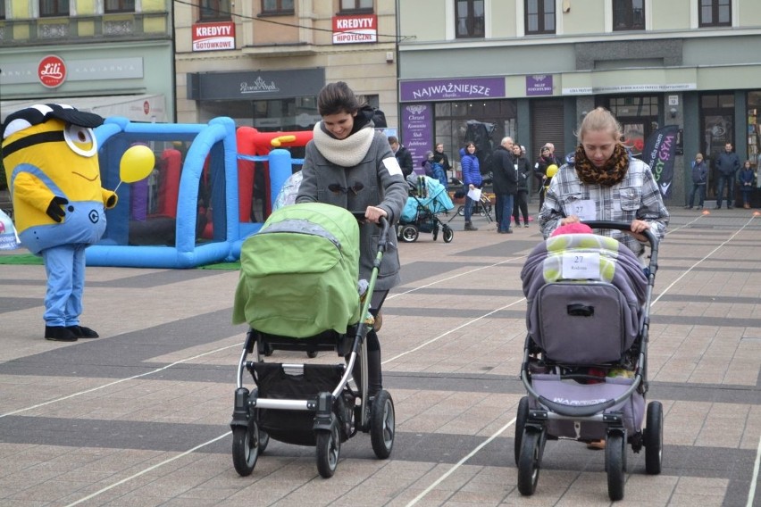 Bieg z wózkami na Rynku w Rybniku