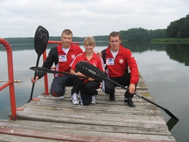 Medaliści MŚ juniorów (od lewej): Oskar Warszawsi, Aleksandra Janicka i Igor Dolata są nadziejami gorzowskiego MKKS na start za pięć lat w Igrzyskach Olimpijskich w Rio de Janeiro