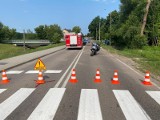 Zambrów. Wypadek na Łomżyńskiej. Kierowca zabrany przez śmigłowiec LPR (zdjęcia)