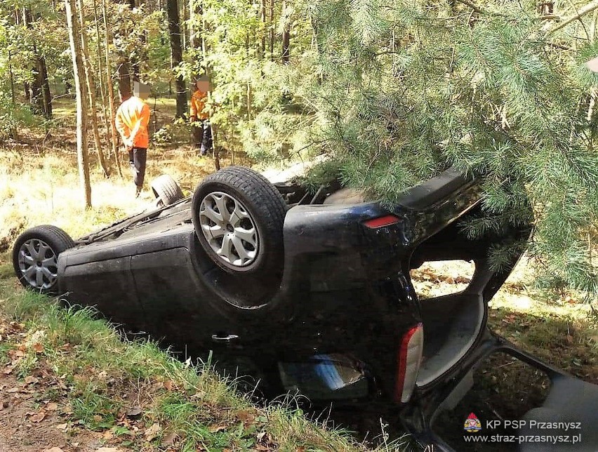 Wypadek we wsi Bobino-Grzybki