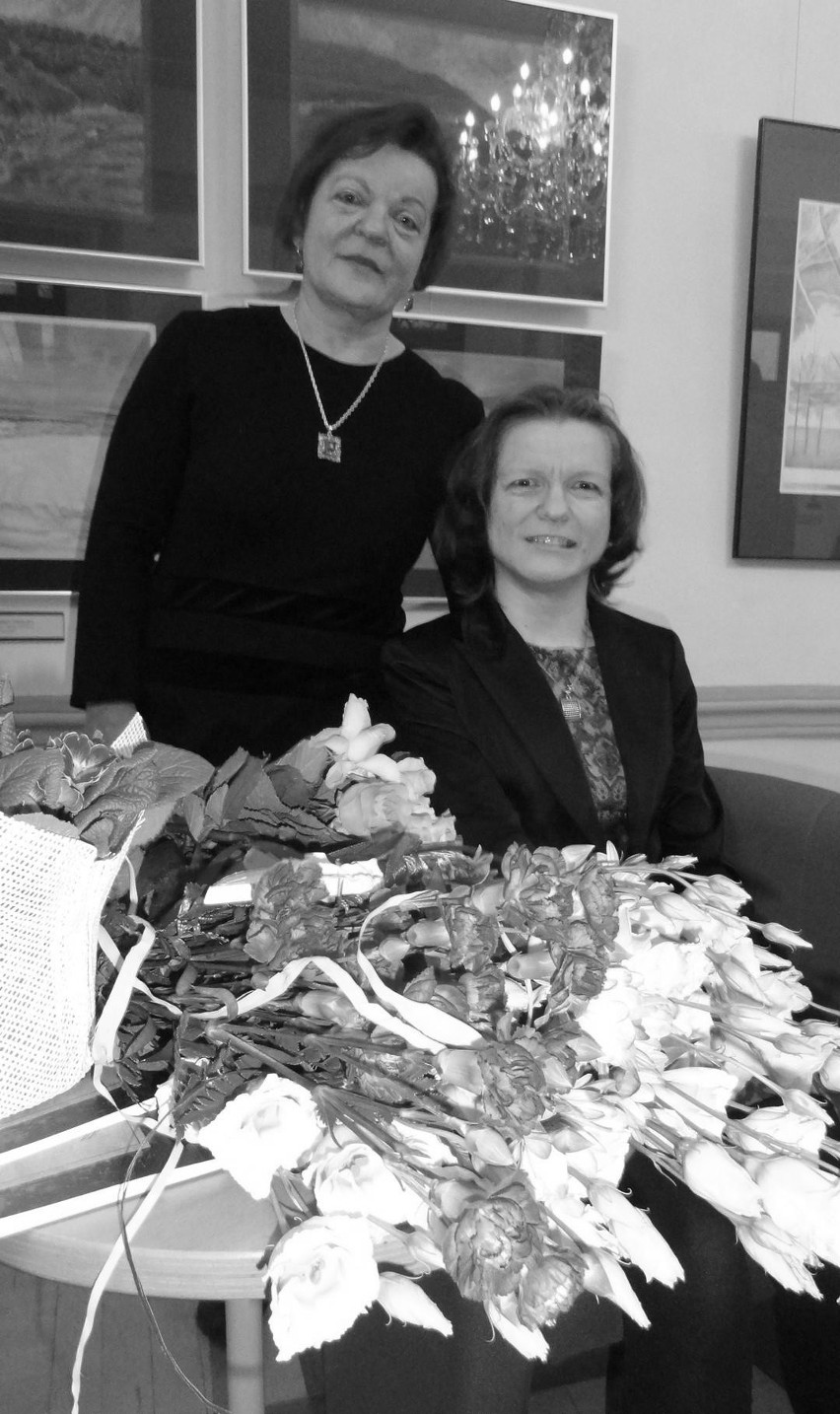 Marta Dąbkowska z mamą Jadwigą w pałacu Vauxhall w...