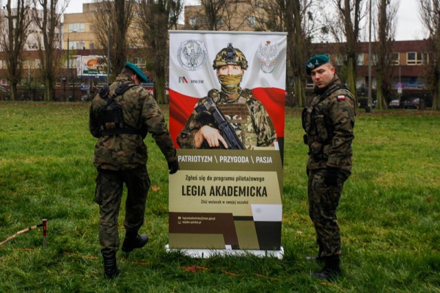 Tak wyglądało spotkanie ze studentami w ramach naboru do Legii Akademickiej w Bydgoszczy