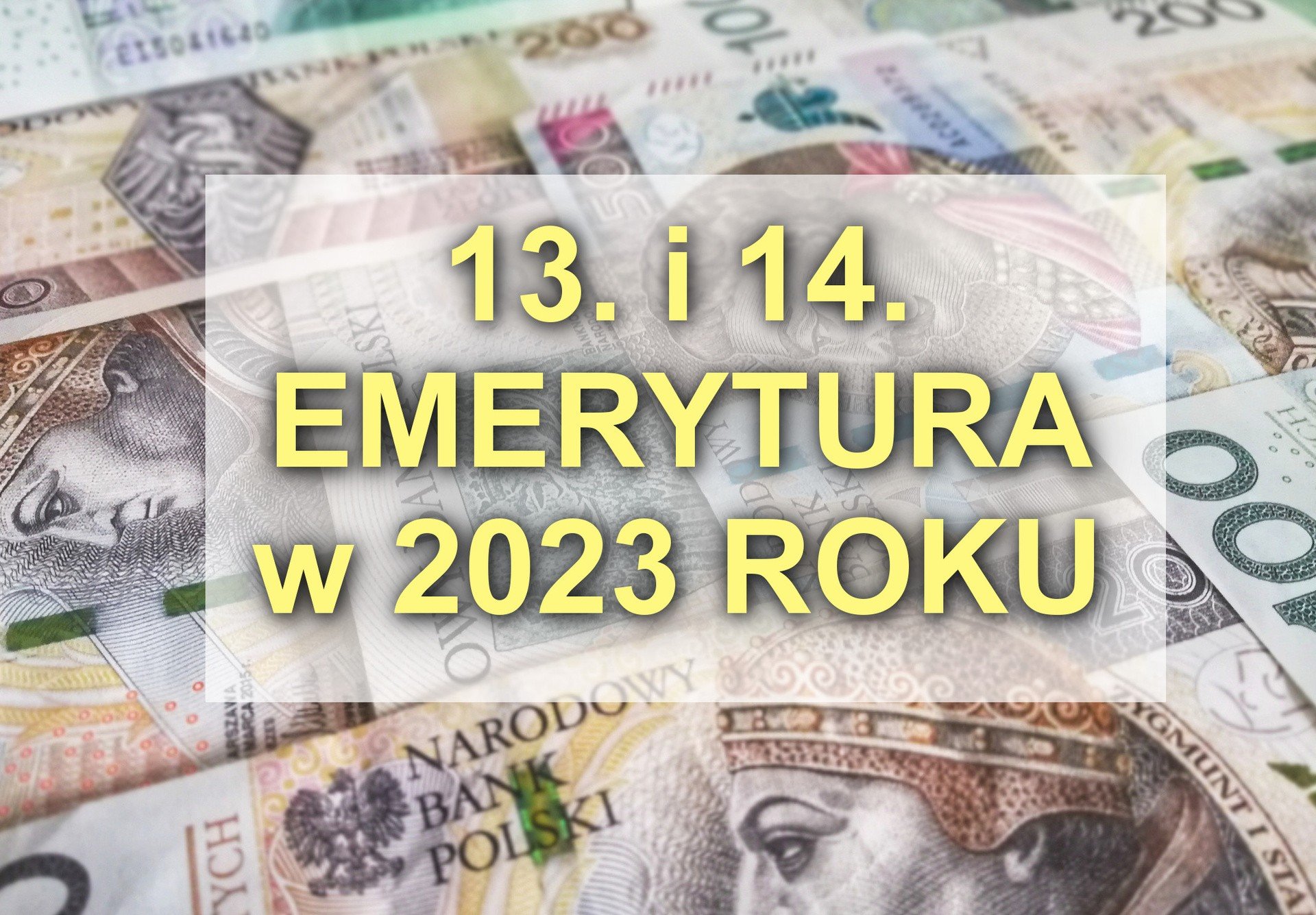 Co z trzynastą i czternastą emeryturą w 2023 roku? Jasna deklaracja