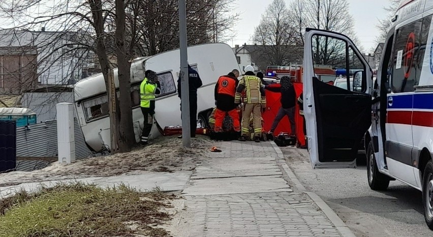 Śmiertelny wypadek w Czersku w piątek, 9.04.2021 r. Kobieta...