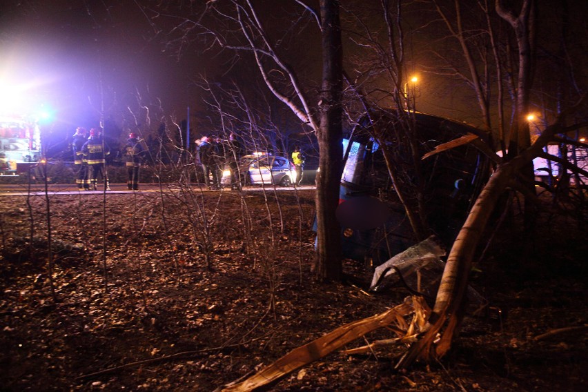 Wypadek w Ustce. Autobus wypadł z drogi