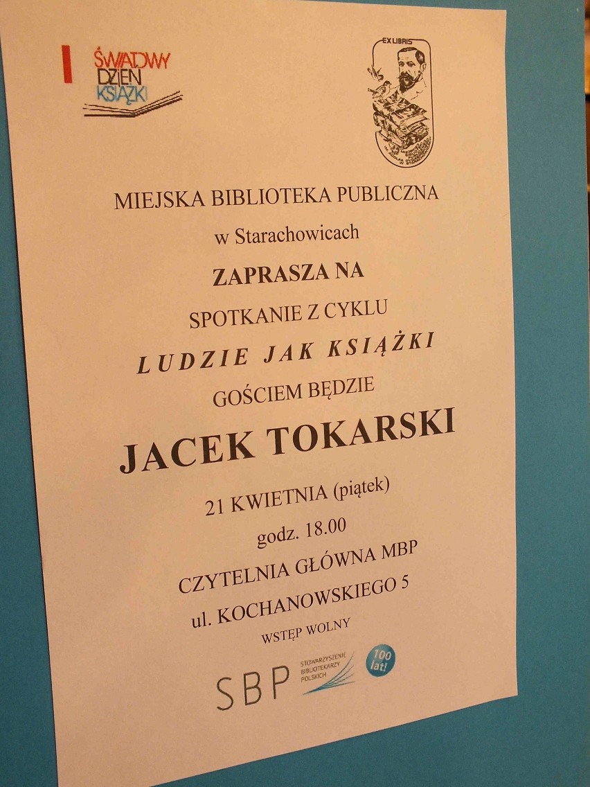 Jacek Tokarski zainaugurował cykl niezwykłych spotkań w starachowickiej Bibliotece