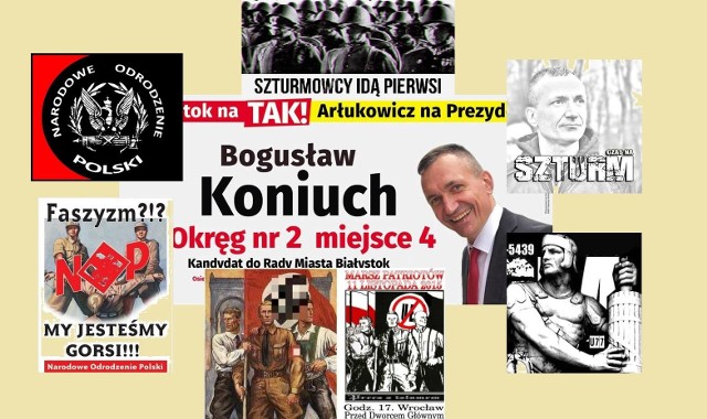 Materiał wyborczy Bogusława Koniuch oraz materiały NOP.