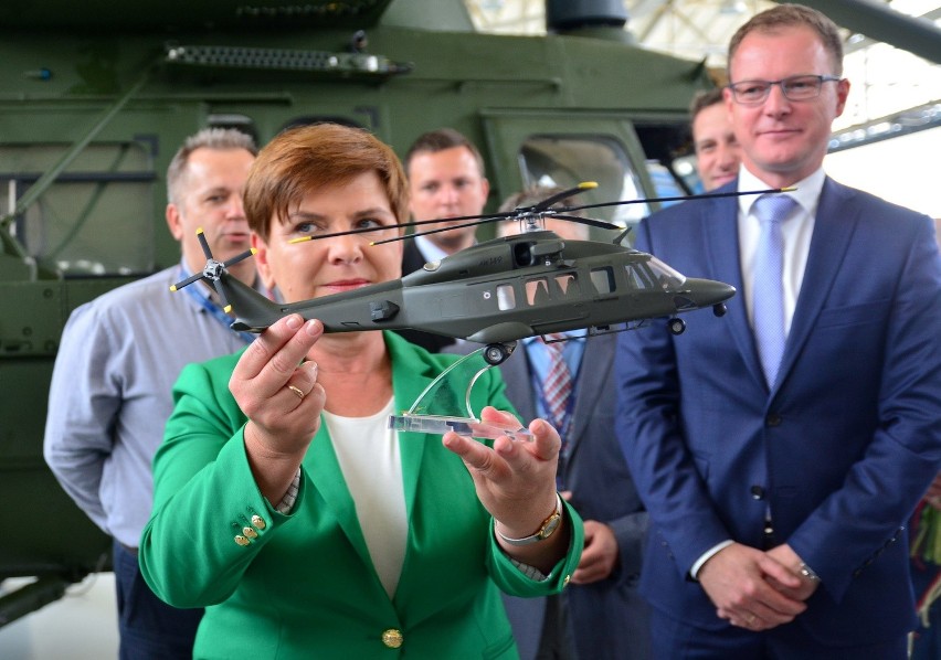 Beata Szydło w PZL-Świdnik.