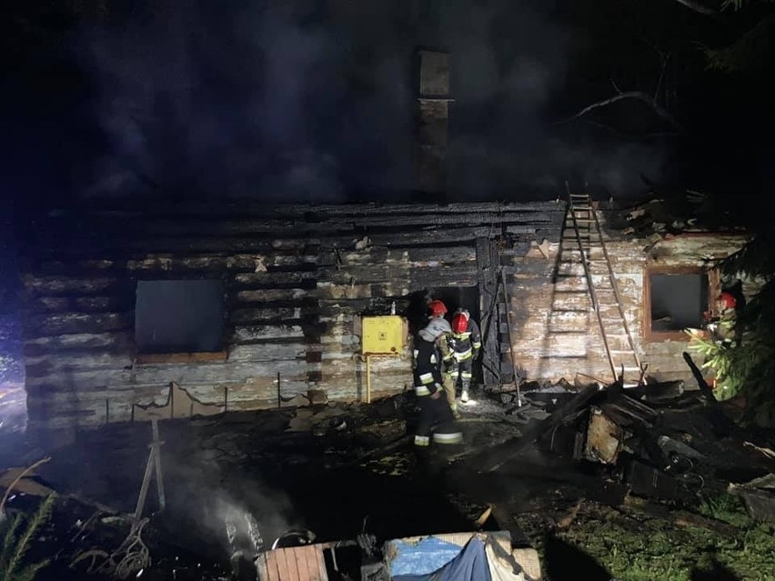 Pożar domu jednorodzinnego w Nowym Borku w gminie Błażowa [ZDJĘCIA]