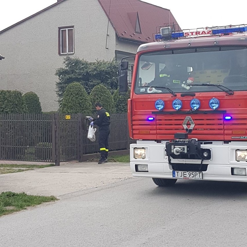 Strażacy ochotnicy z terenu gminy Nagłowice rozwieźli w...