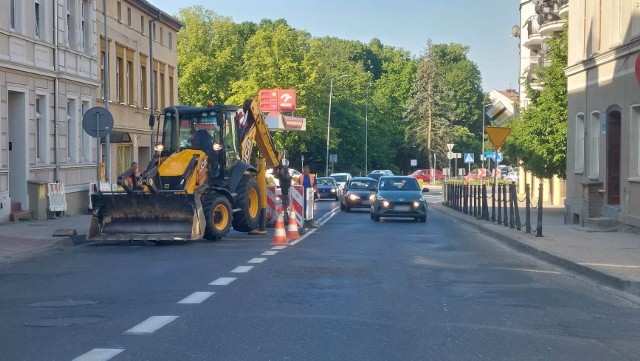 Roboty drogowe na ul. Młyńskiej w Koszalinie