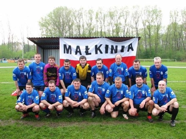 Zespół oldboyów MKS Małkinia, który występował na podobnym turnieju w 2010 roku.