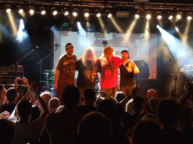 Pendragon po koncercie w 2010 r.