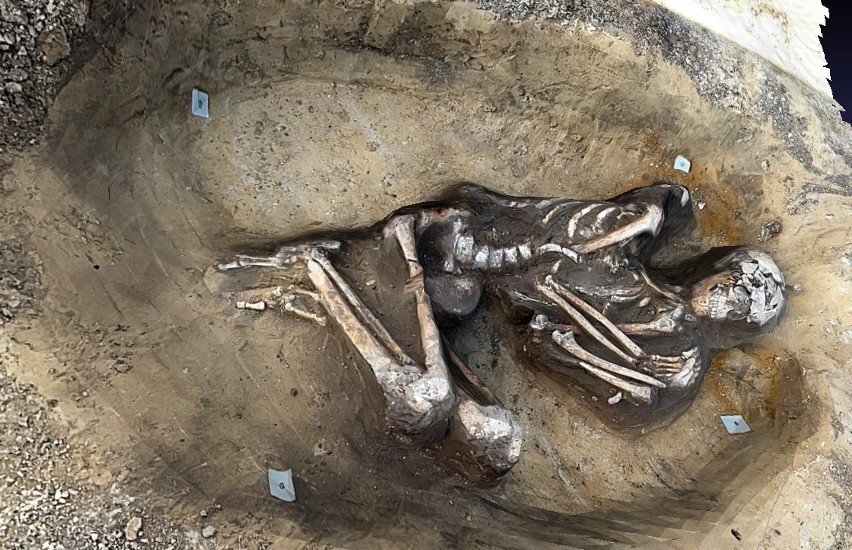 Ciekawe odkrycia pochówku szkieletowego sprzed 7 tys. lat na...