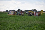 Dziecko zostało przejechane przez traktor na polu w Mijanowie. Lądował śmigłowiec LPR