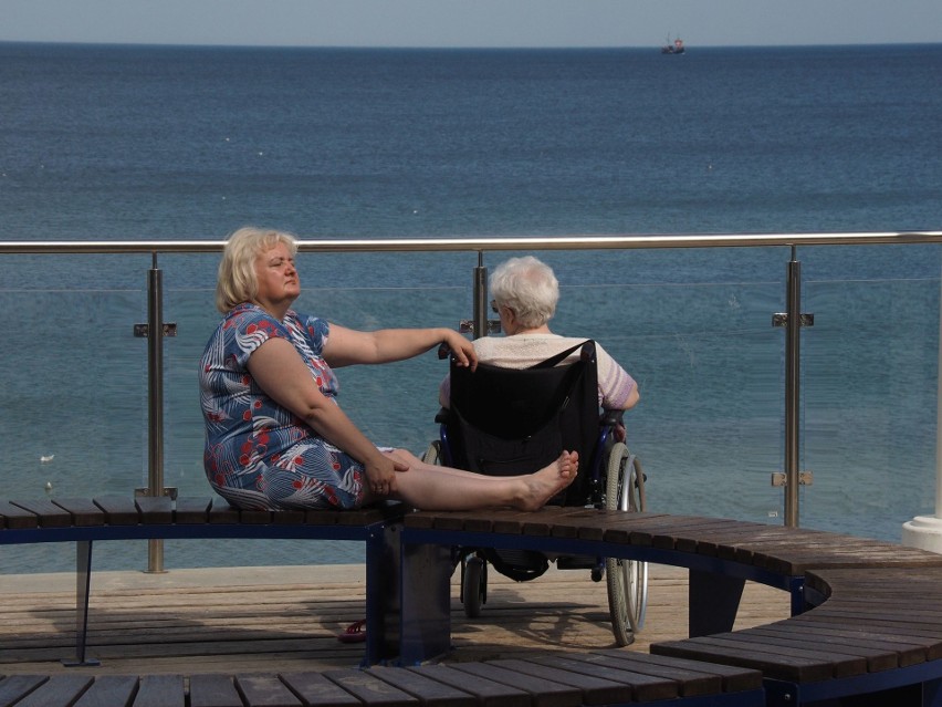 Zobaczcie, jak we wtorkowe południe wyglądała plaża...