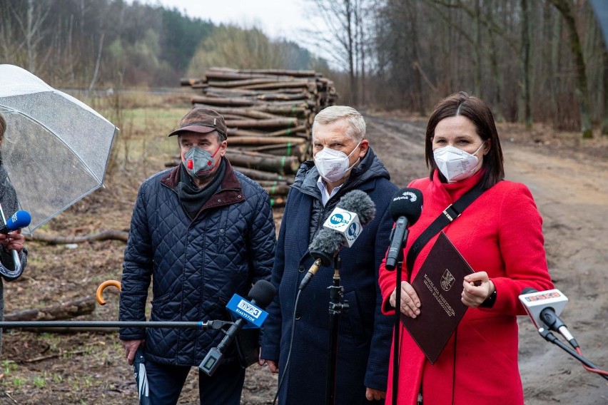 Prezydent Tadeusz Truskolaski i Ryszard Ziemblicki, były...