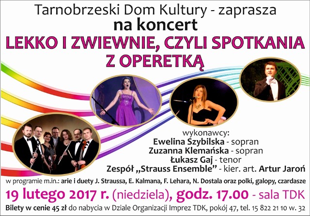 Plakat promujący koncert.