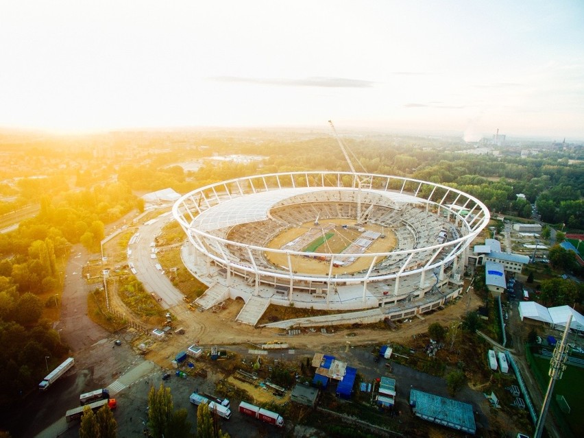 Stadion Śląski. Widok z drona