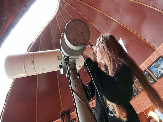 W grudziądzkim planetarium i obserwatorium.