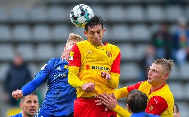 Kornel Kordas zagrał dobry mecz w barwach Korony w meczu z Miedzią Legnica.