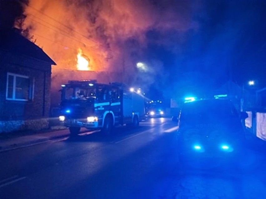 Pożar przy Mrzygłodzkiej w Zawierciu