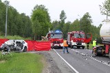 Tragiczny wypadek na DK 62 w Mostkach pod Włocławkiem. Nie żyje jedna osoba [zdjęcia]