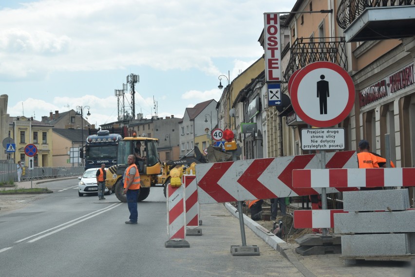 Korki w centrum Sępólna Krajeńskiego z powodu rewitalizacji...