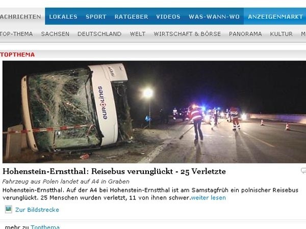 O wypadku piszą niemieckie media.